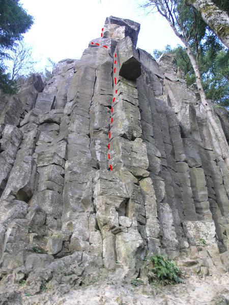 Broughton Bluff climbing area 