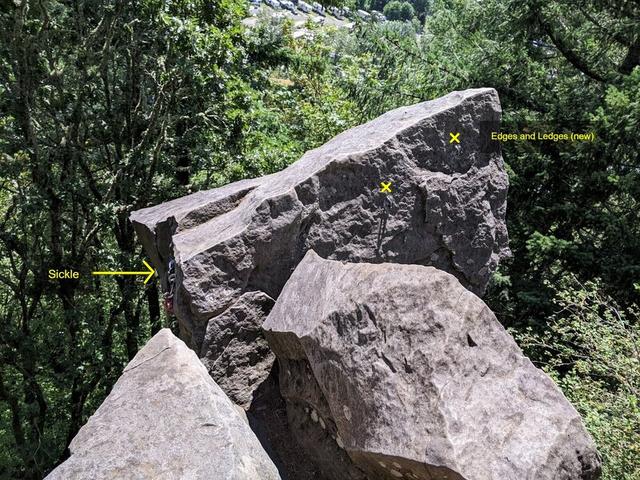 Broughton Bluff climbing area 