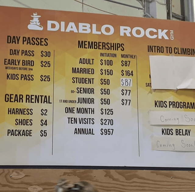 Diablo Rock Gym