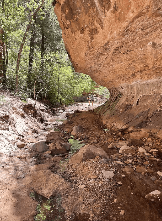 The subway Shuttle route - Zion National Park 